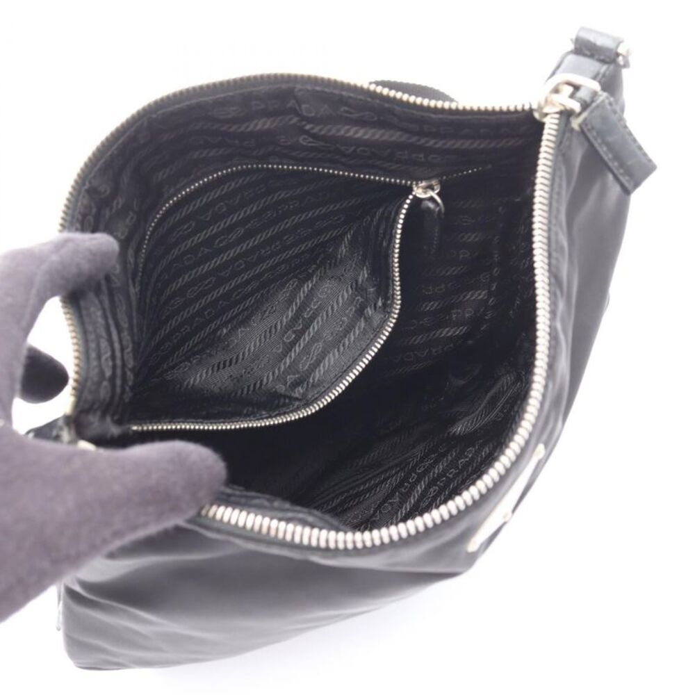Prada Nylon Leather Shoulder Bag - Picture 5 of 10
